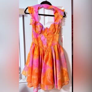 ASOS Pink and Orange Mini Dress